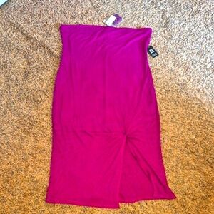 Brand New w Tag Express XL Elegant Pink Midi Skirt